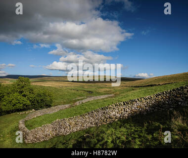 Le paysage autour de Stainforth, Yorkshire, UK. Banque D'Images