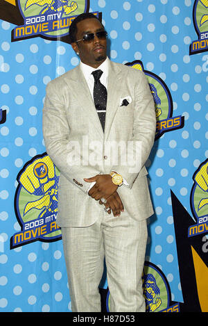 P. Diddy 2003 MTV Movie Awards PRESS ROOM Shrine Auditorium LOS ANGELES USA 31 mai 2003 Banque D'Images