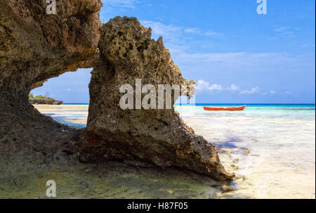 Chumbe est une île de corail au large de la côte de l'Afrique de l'Est de Zanzibar Banque D'Images