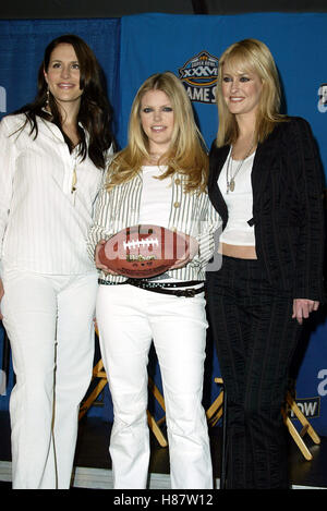 DIXIE CHICKS SUPERBOWL 2003 PHOTOCALL STADE QUALCOMM SAN DIEGO USA 24 janvier 2003 Banque D'Images