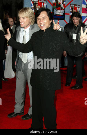 OWEN WILSON & JACKIE CHAN SHANGHAI KNIGHTS PREMIER FILM EL CAPITAN THEATRE HOLLYWOOD USA 03 Février 2003 Banque D'Images