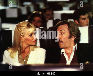 Le professeur geht ein aufs Ganze, (rien de personnel) USA-CAN 1980, Regie : George Bloomfield, SUZANNE SOMERS, Donald SUTHERLAND, clé : Fluggast, Flugzeugsitz Banque D'Images