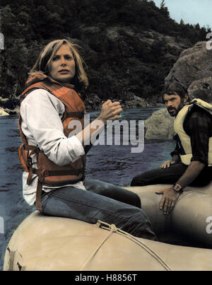 Höllenfluß der Angst, (MEURTRE À HELL'S GATE) USA 1981 TVM, Regie : Jerry Jameson, DEBORAH RAFFIN, Robert Urich, Ausdruck : Wildwasserfahrt, Schlauchboot, Schwimmweste Banque D'Images