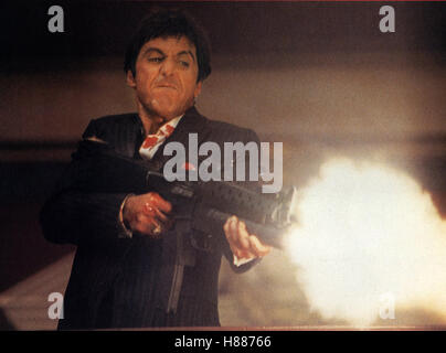 Scarface (SCARFACE), USA 1983, Regie : Brian De Palma, Al Pacino, Ausdruck : Waffe, Gewehr, Feuer, Schuß, Schießen Banque D'Images