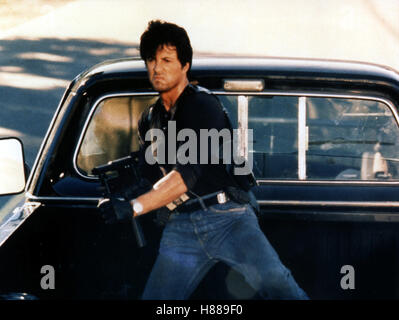 Mourir, City-Cobra (COBRA) USA 1986, Regie : George Pan Cosmatos, Sylvester Stallone, Ausdruck : MP, Maschinenpistole, Ladefläche, ramasseur Banque D'Images