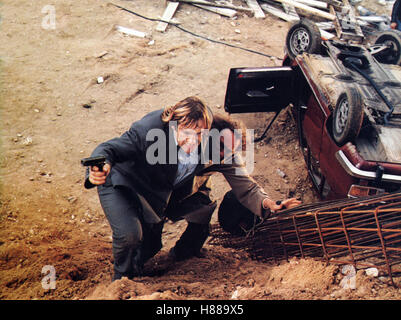 Silver Zwei irre auf der Flucht, (les fugitifs) F 1986, Regie : Francis Veber, Gérard Depardieu, Pierre Richard, Ausdruck : Auto, Rack, Waffe Banque D'Images