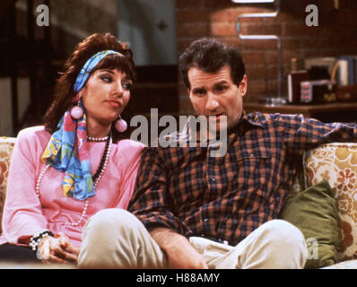 Eine schrecklich nette Familie, mariés avec enfants (...) USA 1987, KATEY SAGAL, Ed O'NEILL, Ausdruck : Al Bundy Banque D'Images