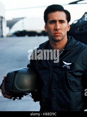 Airborne - Flügel aus Stahl, incendie (oiseaux) USA 1990, Regie : David Green, NICOLAS CAGE, Ausdruck : Pilote, Soldat, Fliegerkombi, Helm Banque D'Images