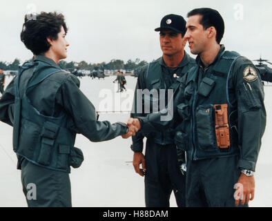 Airborne - Flügel aus Stahl, incendie (oiseaux) USA 1990, Regie : David Green, SEAN YOUNG, Tommy Lee Jones, NICOLAS CAGE, Ausdruck : Pilote, Soldat, Fliegerkombi Banque D'Images