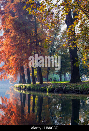 L'automne à Milan Banque D'Images