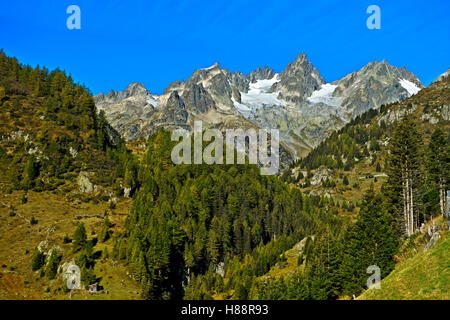 Paysage alpin à Susten Pass, Uri Alpes, Canton de Berne, Suisse Banque D'Images