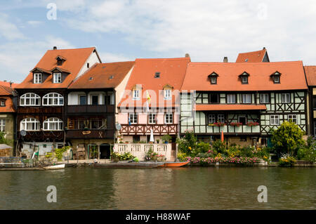 L'ancien village de pêcheurs connu sous le nom de la Petite Venise, Bamberg, la Suisse franconienne, Franconia, Bavaria Banque D'Images