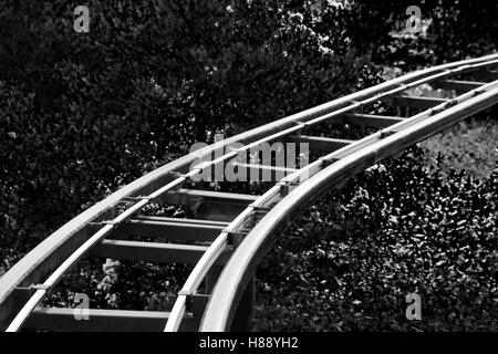 Rollercoaster track à Legoland, Windsor, London Banque D'Images