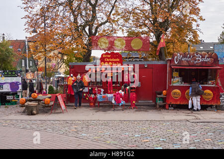 Freetown Christiania à Copenhague, Danemark Banque D'Images