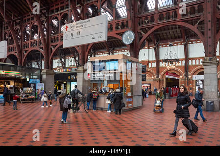 La gare centrale de Copenhague, Danemark Banque D'Images