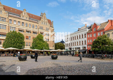 Lilla Torg (petit carré) à Malmo, Suède Banque D'Images