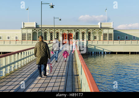 En plein air de Ribersborg bain public à Malmo, Suède Banque D'Images