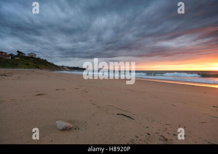 Bidart plage au coucher du soleil Banque D'Images