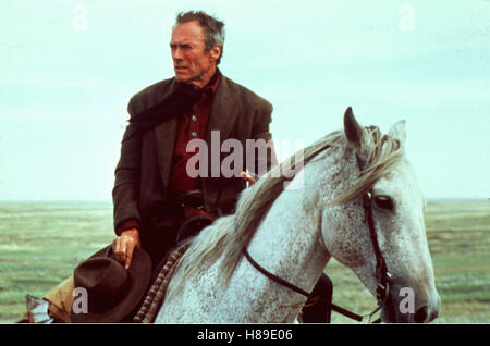 Erbarmungslos, (THE UNFORGIVEN) USA 1992, Regie : Clint Eastwood, CLINT EASTWOOD, Ausdruck : Reiter, Pferd Banque D'Images