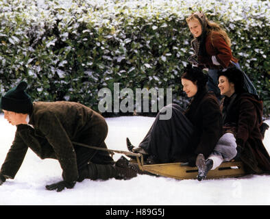 Betty und ihre Schwestern, (peu de femmes) USA 1994, Regie : Gilliam Armstrong, Claire Danes, Kirsten Dunst, Winona Ryder, Ausdruck : Schnee, Schlitten Banque D'Images
