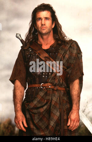 Braveheart, Braveheart (1995) USA, Regie : Mel Gibson, Mel Gibson, Ausdruck : Schotte Banque D'Images