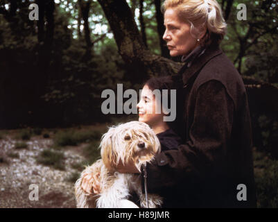 Dein Herz Geh, hvor kan dich, trägt (GES, hvor KAN DEIN HERZ DICH TRÄGT), Cristina Comencini IL 1996, Virna Lisi (re), Ausdruck : Großmutter, Hund Banque D'Images