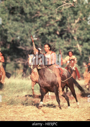 Crazy Horse (cheval fou) USA 1996, Regie : John Irvin, Michael Greyeyes, Ausdruck : Reiten, PFERD, Indianer Banque D'Images