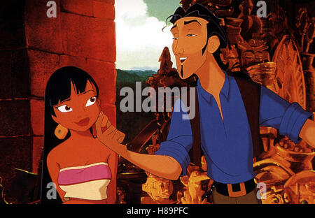 Der Weg nach El Dorado, (LA ROUTE D'EL Dorado) USA 2000, Regie : David Silverman, Eric Bergeron, Don Michael Paul, Szen mit Chel und Tulio Banque D'Images