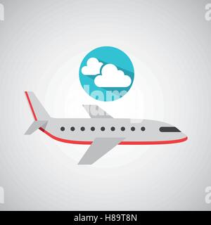 Billet d'avion. météo icône nuages vector illustration eps 10 Illustration de Vecteur