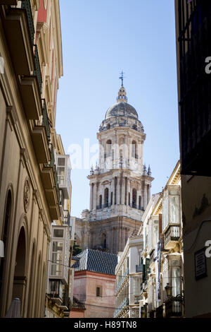 La cathédrale de la Encarnación, connu comme "La Manquita", Malaga, Espagne Banque D'Images