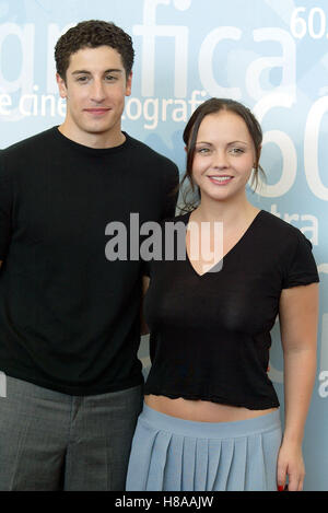 JASON BIGGS & CHRISTINA RICCI N'IMPORTE QUOI D'AUTRE PHOTOCALL 60ème FESTIVAL DU FILM DE VENISE ITALIE 27 Août 2003 Banque D'Images