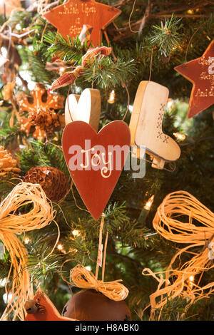Décoration d'arbre de Noël Banque D'Images
