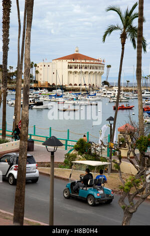 L'Avalon Ballroom / Casino sur l'île de Catalina, au large de la côte de Californie du Sud Banque D'Images