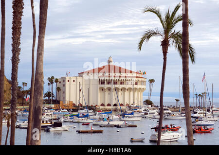 L'Avalon Ballroom / Casino sur l'île de Catalina, au large de la côte de Californie du Sud Banque D'Images