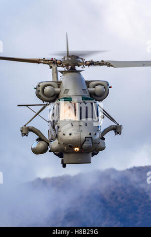 Royal New Zealand Navy Kaman SH-2G Super Seasprite hélicoptère anti-sous-marine. Banque D'Images