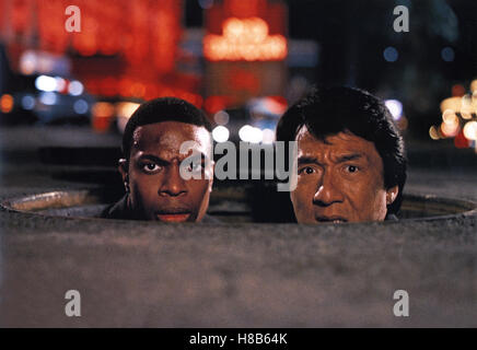 Rush Hour 2, l'heure de pointe (2) USA 2001, Regie : Brett Ratner, Chris Tucker, JACKIE CHAN, Ausdruck : Straße, Kanalisation, Asphalte Banque D'Images