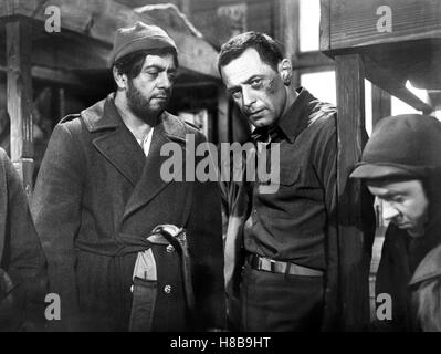 Stalag 17 (STALAG 17), USA 1953 s/w, Regie : Billy Wilder, WILLIAM HOLDEN (mi), clé : Gefangenenlager Kriegsgefangene Kopfverletzung,,, Banque D'Images