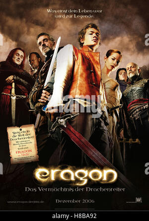 Eragon - Das Vermaechtnis der Drachenreiter, (Eragon) USA-GB 2006, Regie : Stefen Fangmeier, EDWARD SPELEERS, Jeremy Irons, Sienna Guillory, clé : Plakat, Banque D'Images