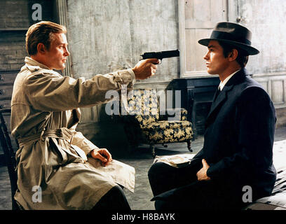 Der eiskalte Engel, (le samouraï) F-IT 1967, Regie : Jean-Pierre Melville, JACQUES LEROY, Alain DELON, clé : Waffe, revolver, Killer, Bedrohung, Banque D'Images