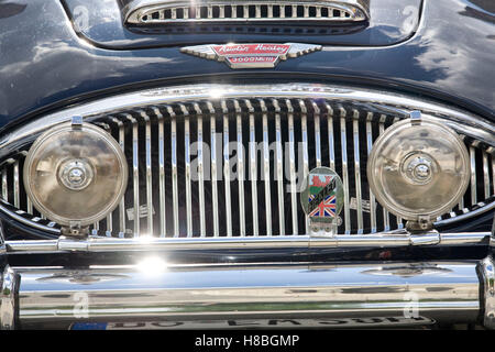 Allemagne, participant d'un rallye de voitures anciennes, une Austin Healey 3000 Mk 3. Banque D'Images