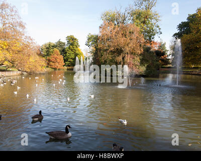 Jephson gardens, Leamington Spa Banque D'Images