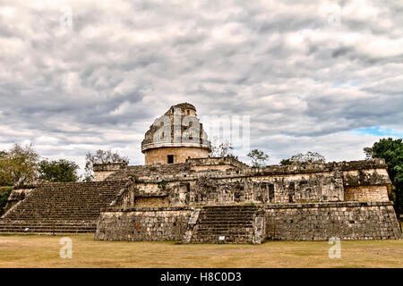 Observatoire maya Chichen Itza au Mexique Banque D'Images