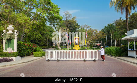 L'historique Hôtel de gare de Hua Hin Thaïlande actuellement connue sous le nom de Centara Grand Beach Resort & Villas Banque D'Images