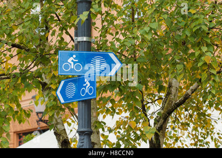 Inscrivez-vous pour le vélo route, centre de Ljubljana, Slovénie, octobre Banque D'Images