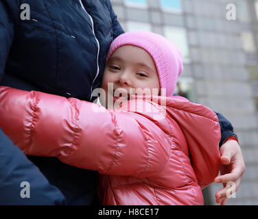 Heureux moments en famille - La mère et l'enfant Banque D'Images