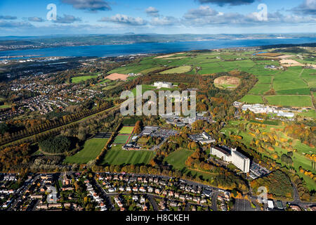 Vue aérienne de Stormont Estate Belfast Irlande du Nord Banque D'Images