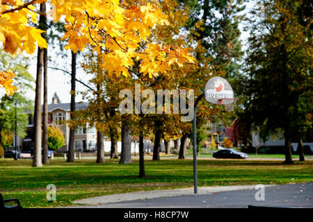 L'automne à Browns Edition, Spokane Washington - Coeur D'Alene Park Banque D'Images