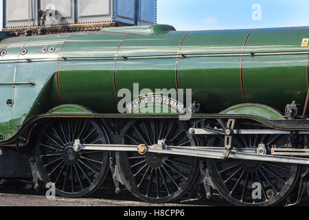 Locomotive à vapeur Pacific, Flying Scotsman, à Bo'ness Gare Banque D'Images