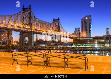 Queensboro Bridge à New York. Banque D'Images