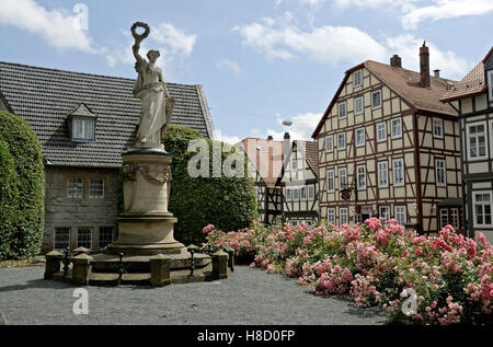 War Memorial, Korbach, Hesse Banque D'Images